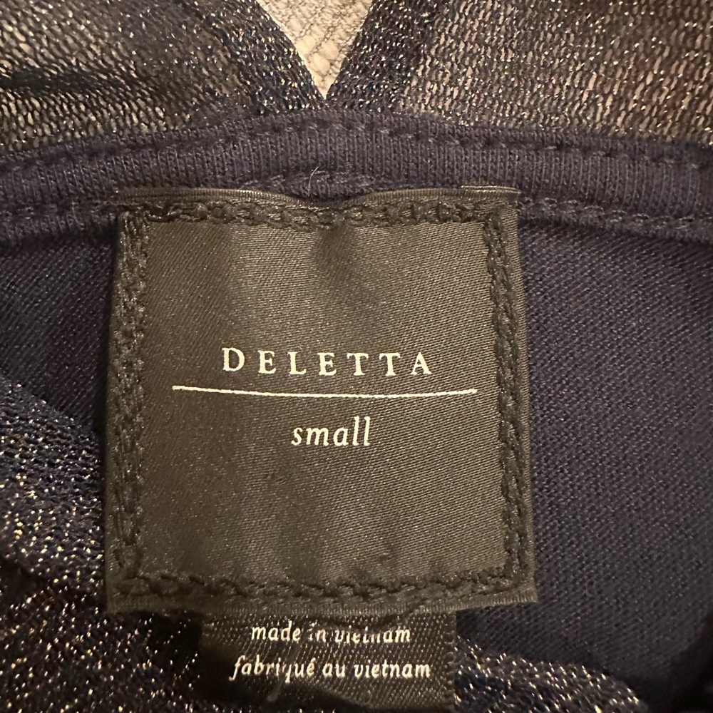 Anthropologie Elegant Navy Blouse